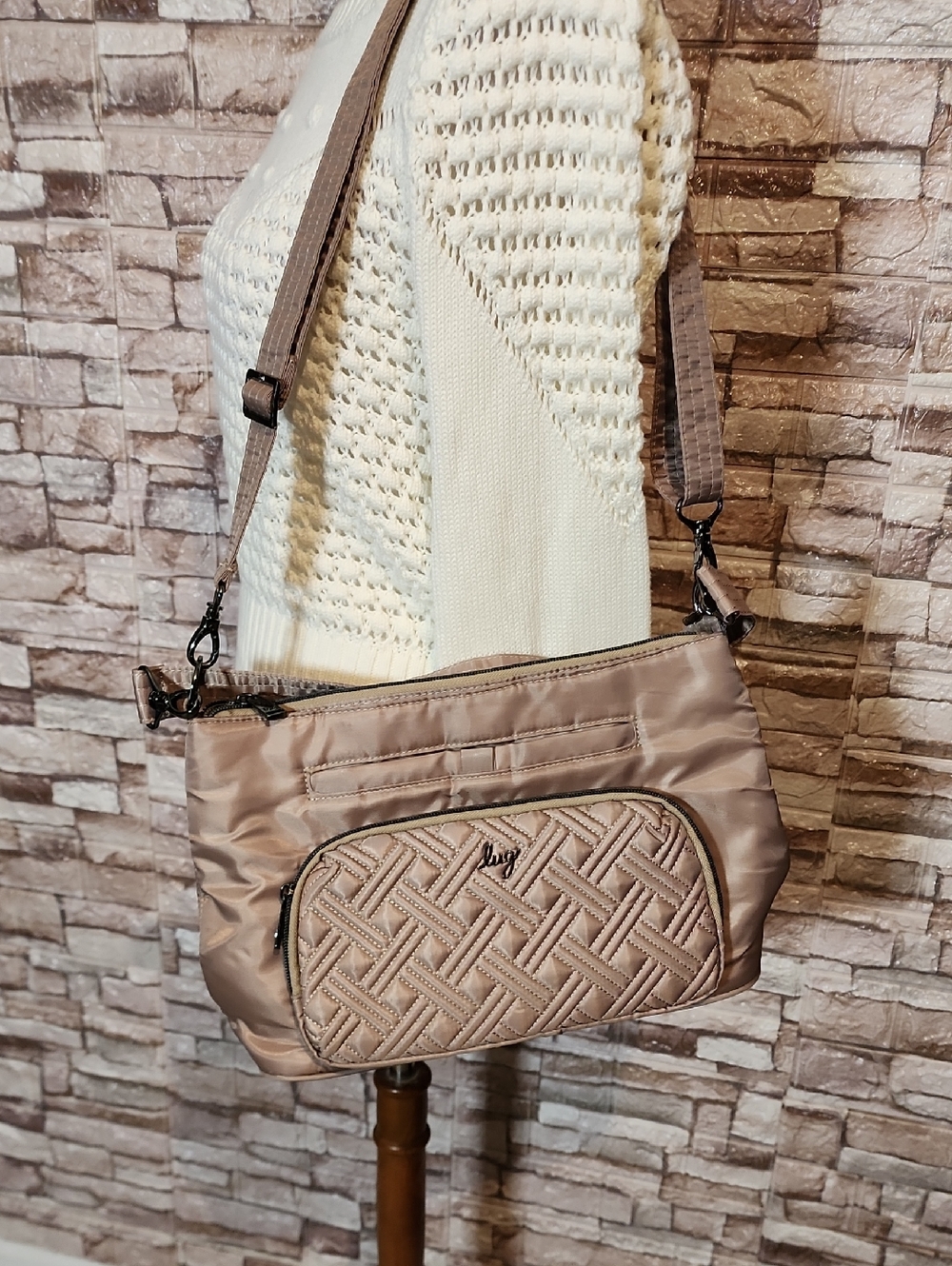 Lug  Samba Tan Crossbody Bag